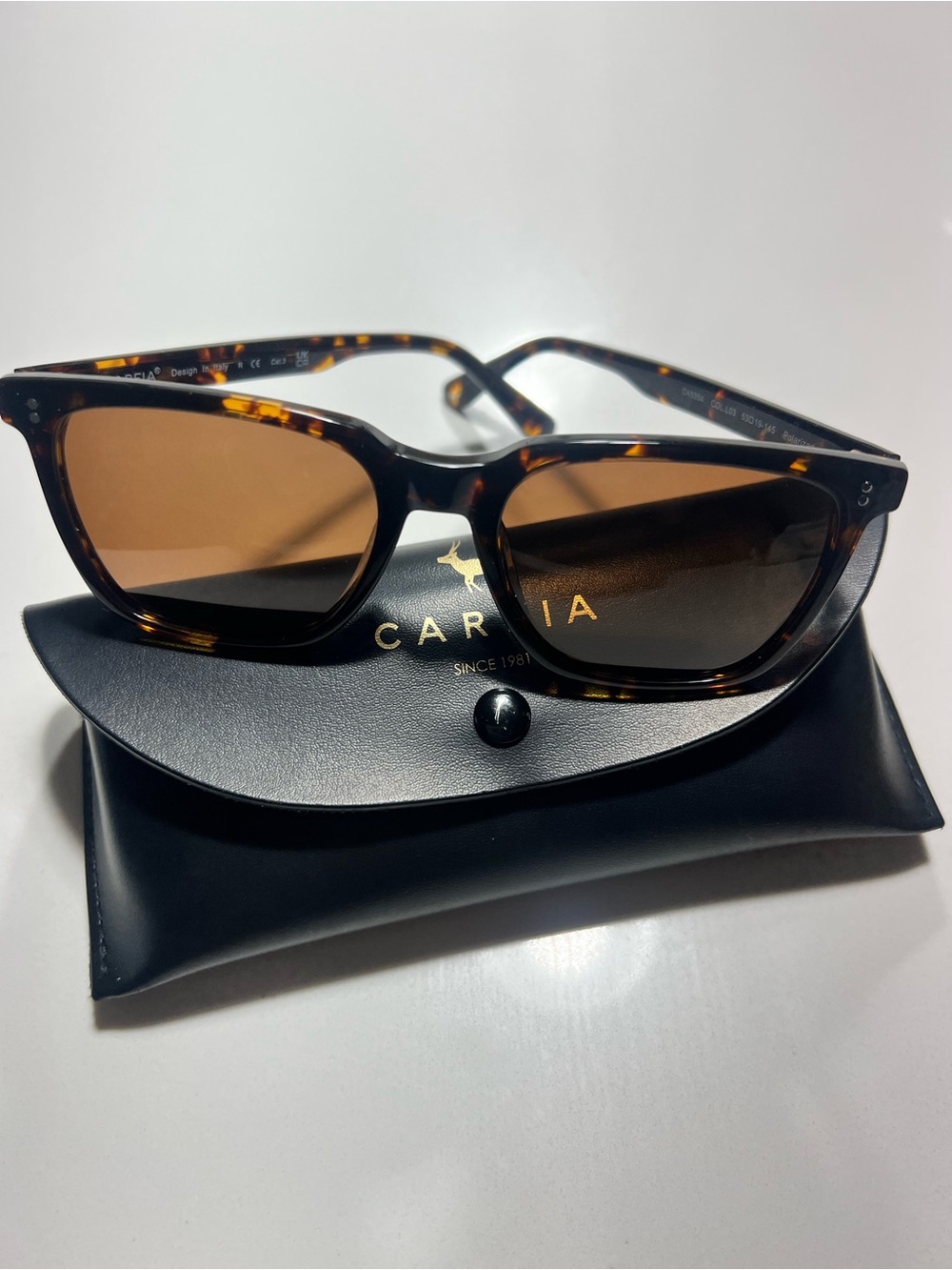 CARFIA Tortoiseshell Sunglasses with Brown Lenses